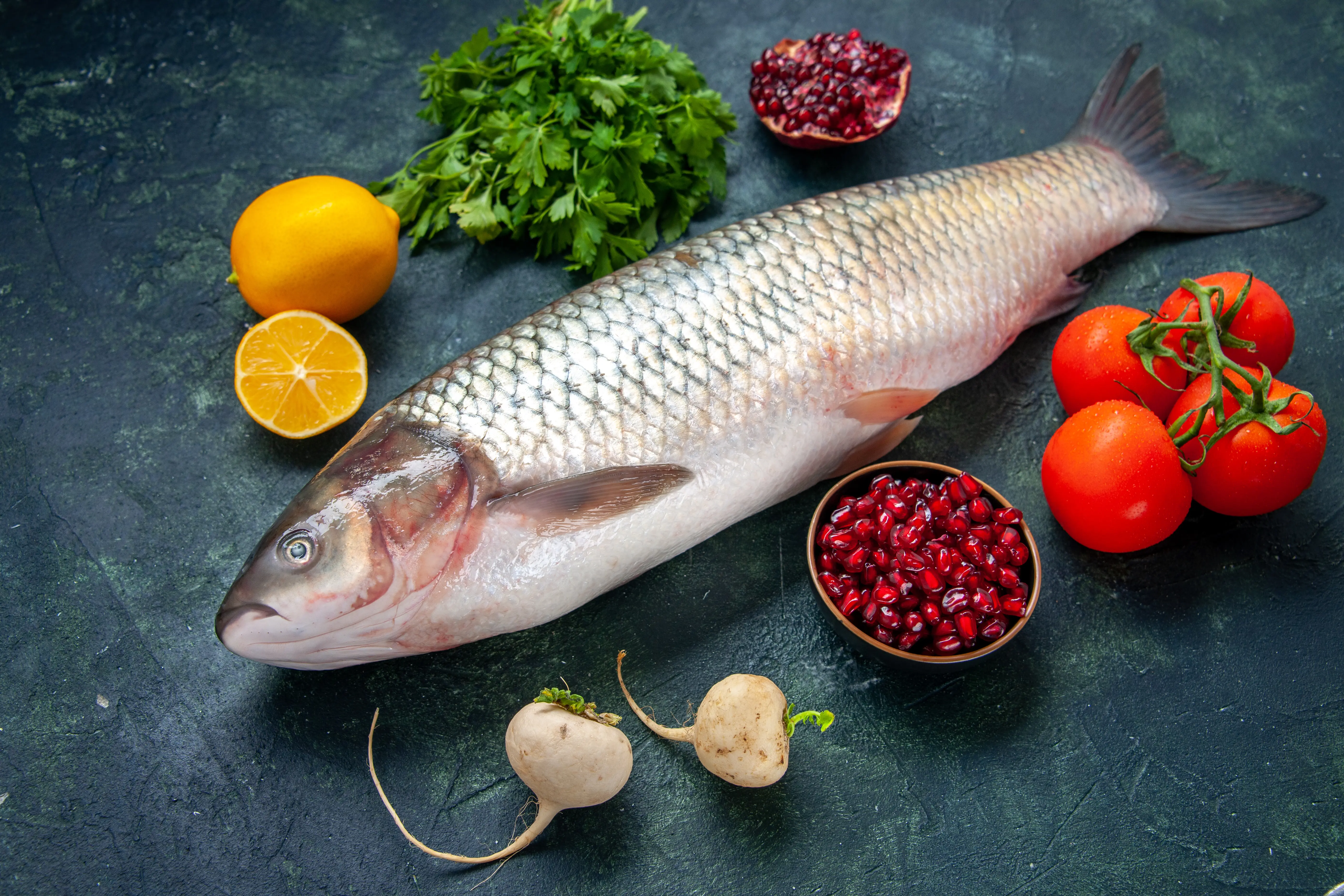 Fresh fish selection