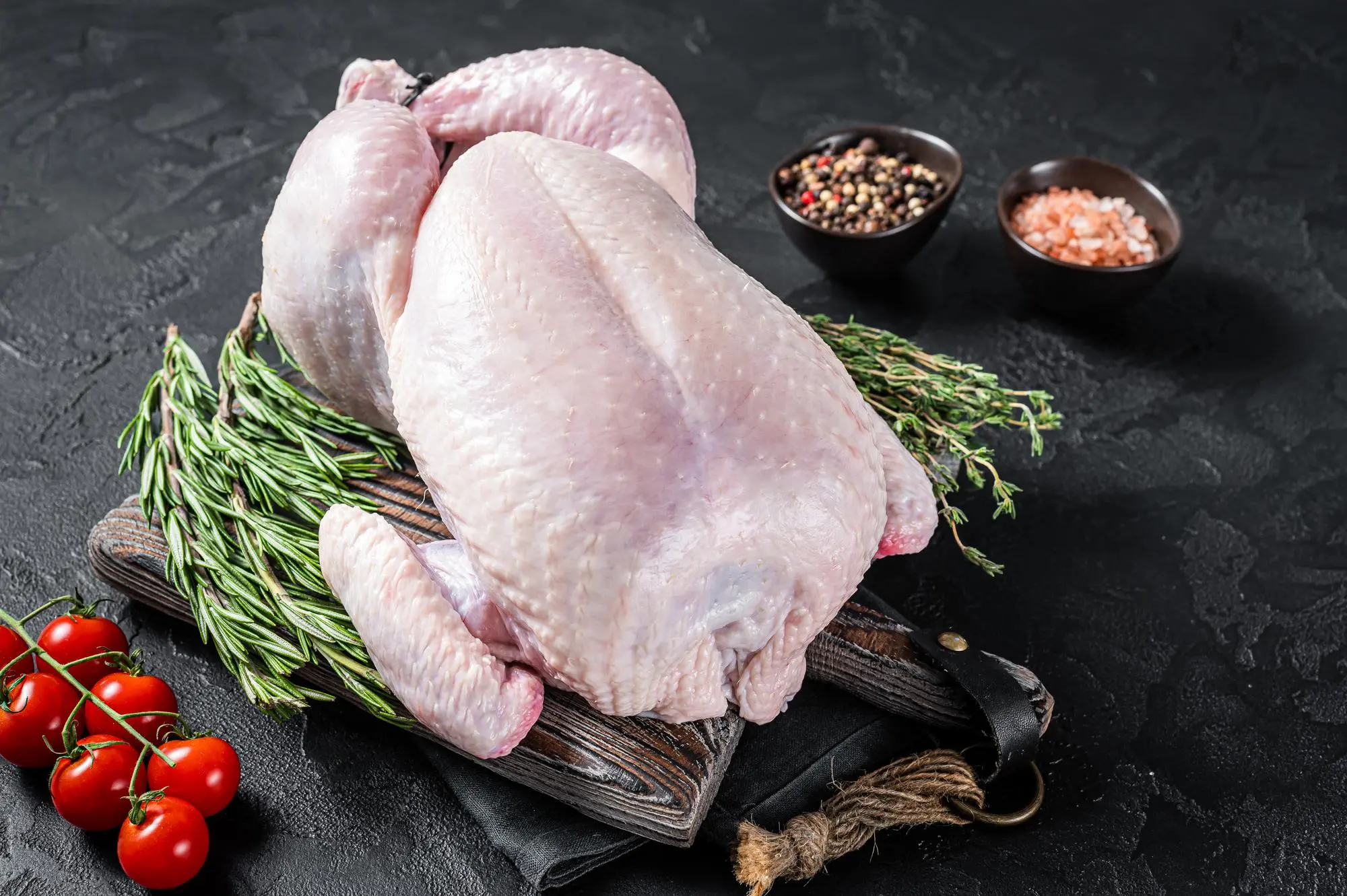 Fresh halal poultry selection